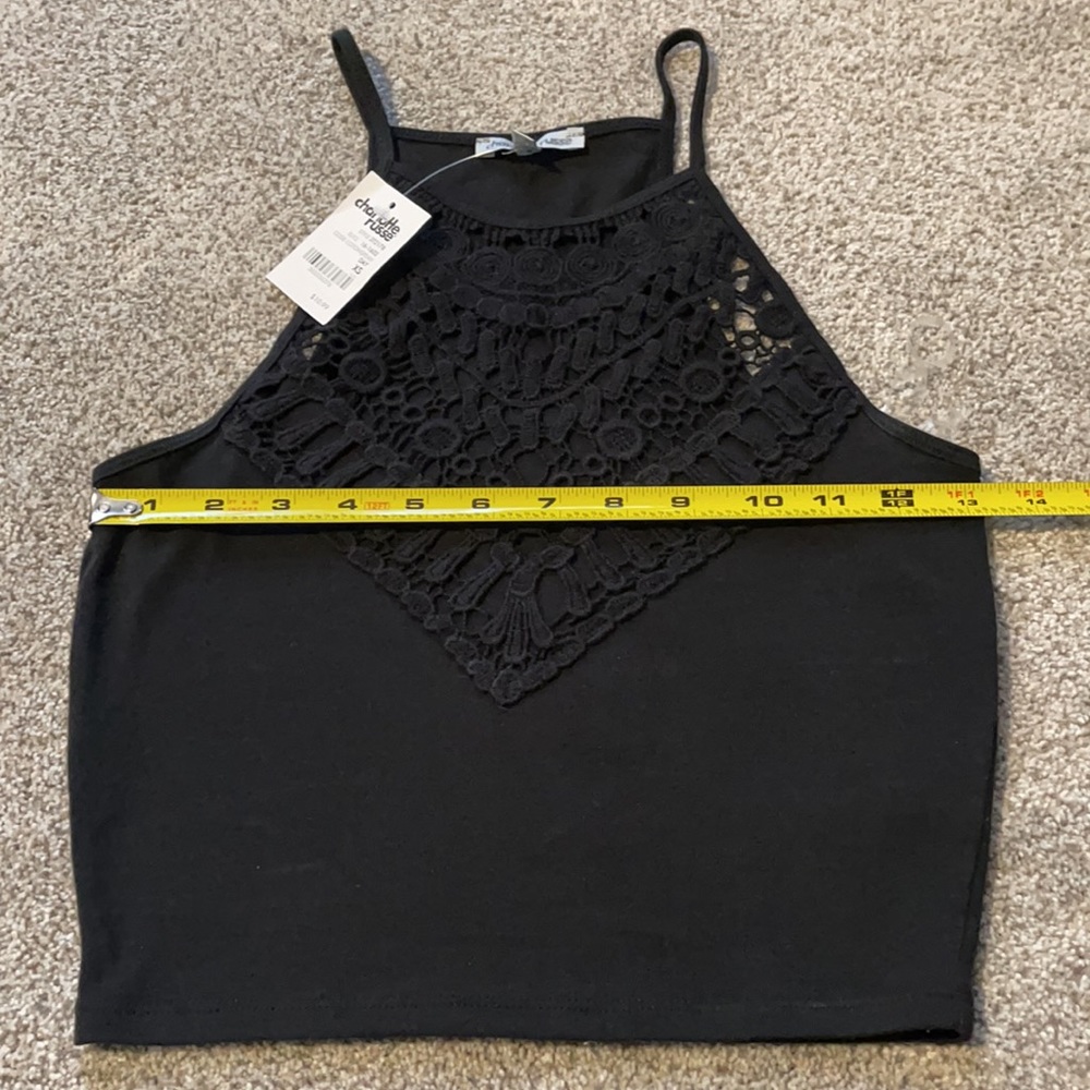 NWT Charlotte Russe Racerback Crop Top - Picture 3 of 5